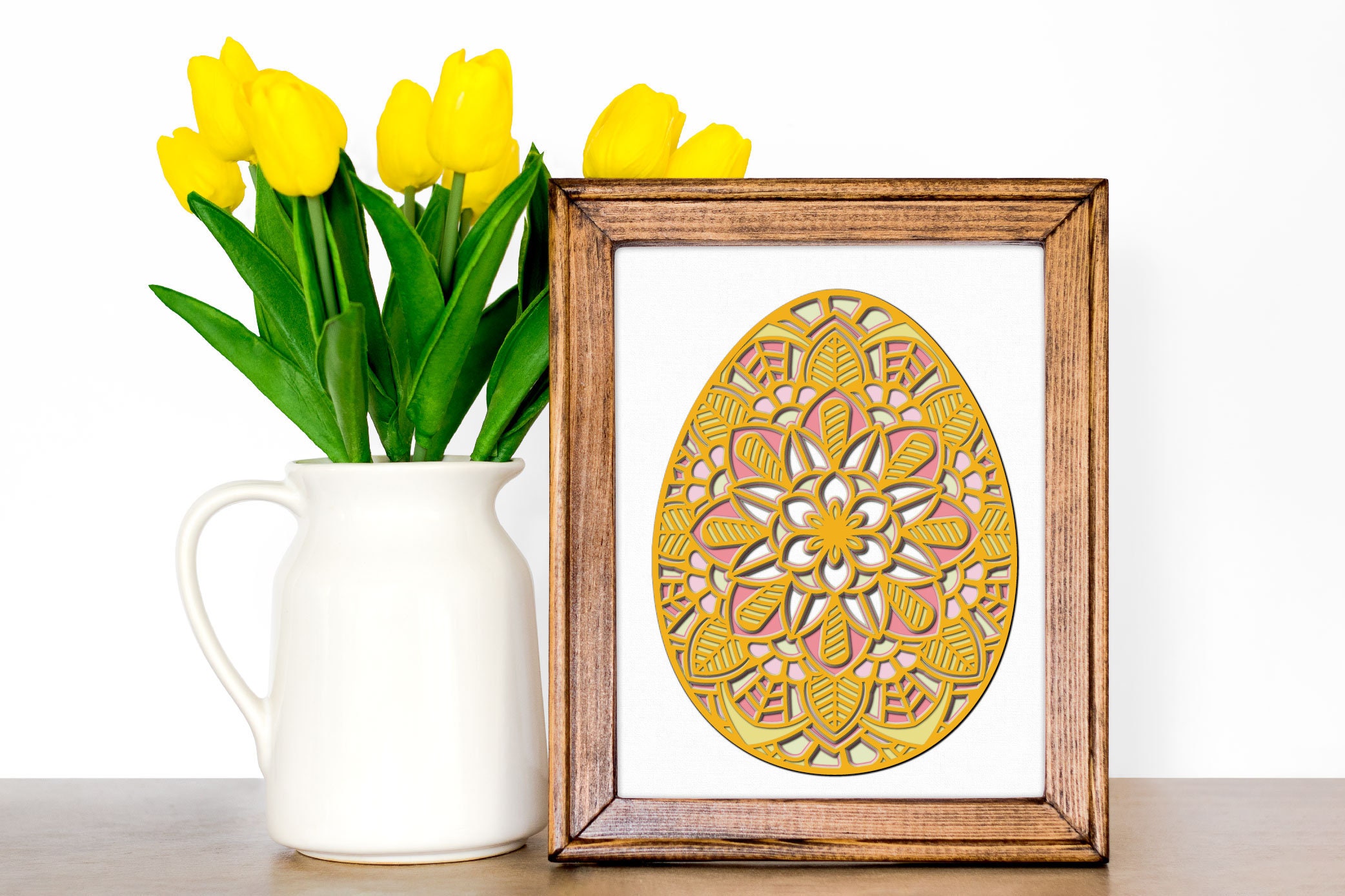 Easter SVG 3D Layered Mandala SVG Digital Cutting File - Etsy