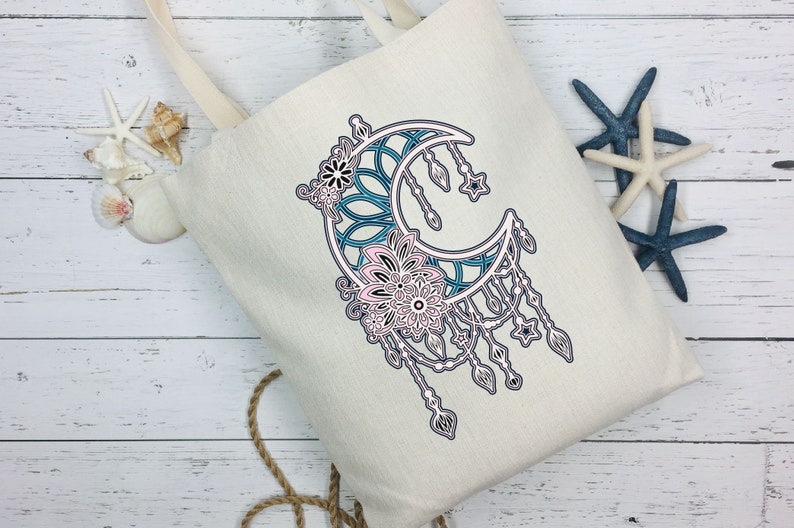 Multi Layer SVG 3d Layered Moon Dream Catcher Boho Cut ...