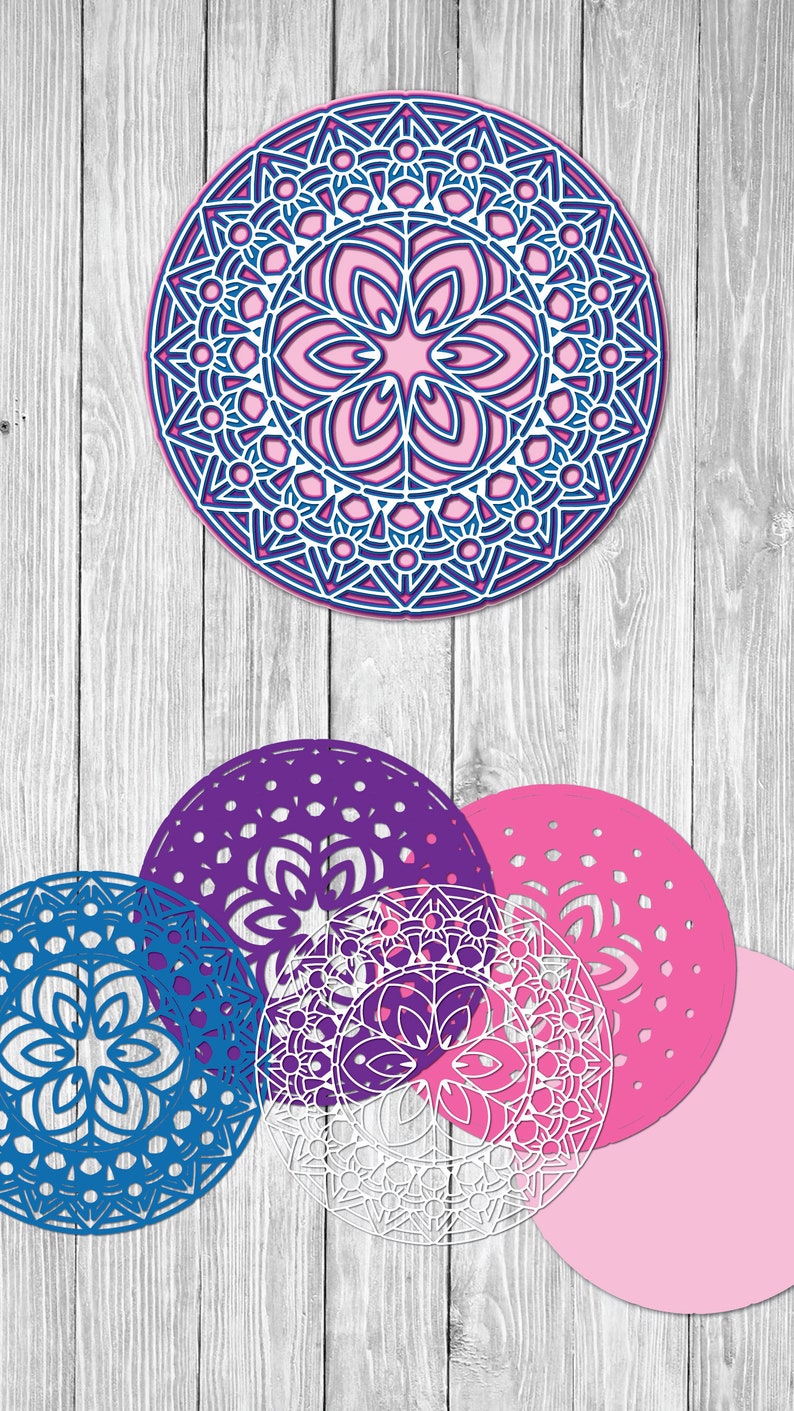 Download Multi Layered Mandala Layered Bee Svg - Free Layered SVG Files