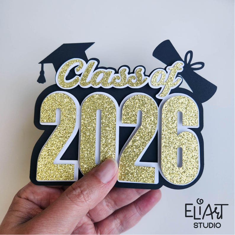 2026 Graduation SVG, Class of 2026 SVG, Graduation Cake Topper SVG, Graduation Decor, Graduation Sign.
