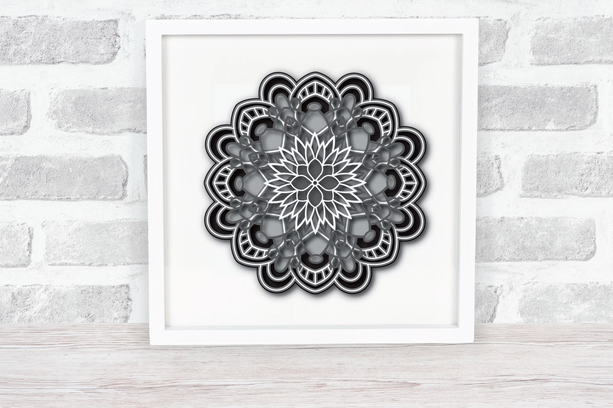 Mandala SVG 3D Layered SVG Mandala 3d Paper Template. - Etsy