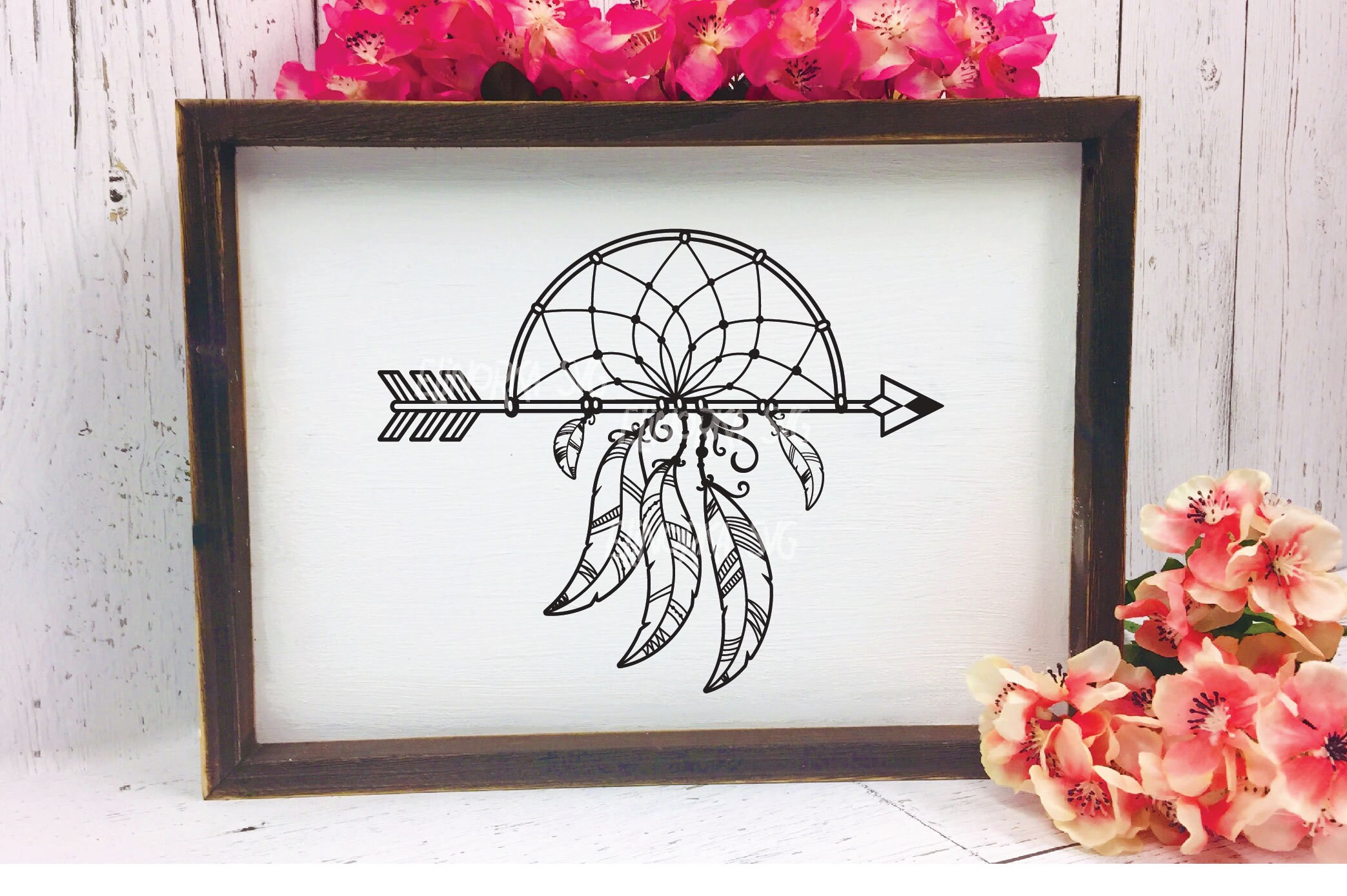 Download Arrow Dream Catcher svg Boho Dreamcatcher with arrow and ...