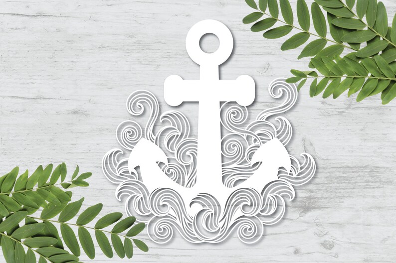 Download Anchor svg Nautical svg Zentangle svg Floral svg Intricate ...