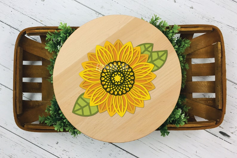 Download 3D Layered Sunflower SVG Sunflower Mandala SVG Floral svg ...