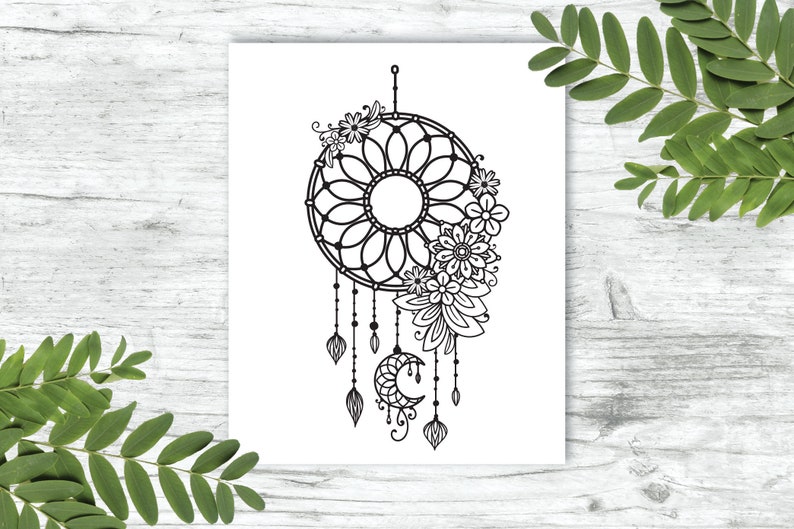 Download Dream Catcher svg Floral Dreamcatcher svg Boho svg Dreamer ...
