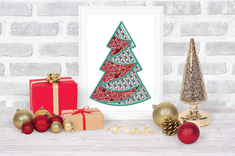 Download Christmas Tree SVG 3D Layered Cut File svg Merry Christmas ...