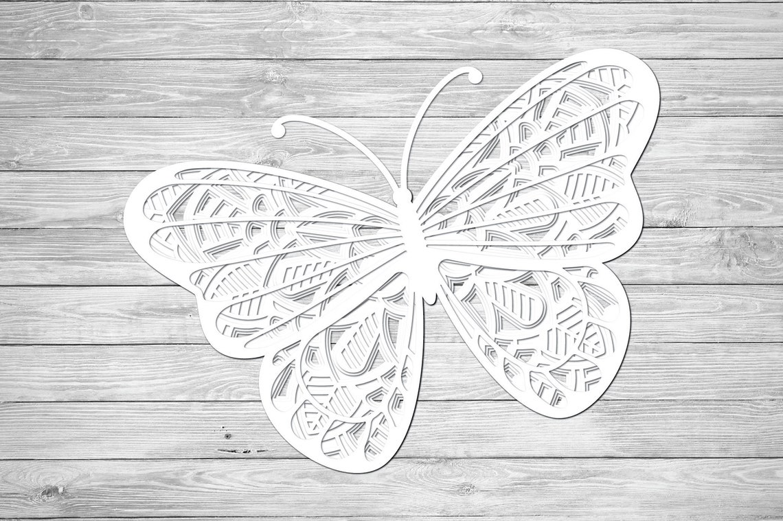 Download Butterfly SVG 3d Layered Butterfly Cut File Summer SVG 4 ...