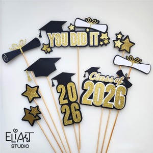 2026 Graduation SVG, Class of 2026 SVG, Graduation Cake Topper SVG, Graduation Decor, Graduation Sign.