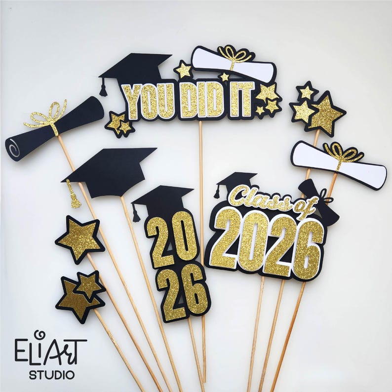 2026 Graduation SVG, Class of 2026 SVG, Graduation Cake Topper SVG, Graduation Decor, Graduation Sign.
