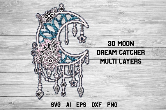 Free Free 69 Crescent Moon Dreamcatcher Vinyl Dream Catcher Svg Free SVG PNG EPS DXF File