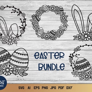Ostern SVG Bundle, Osterhase SVG, Osterei SVG.