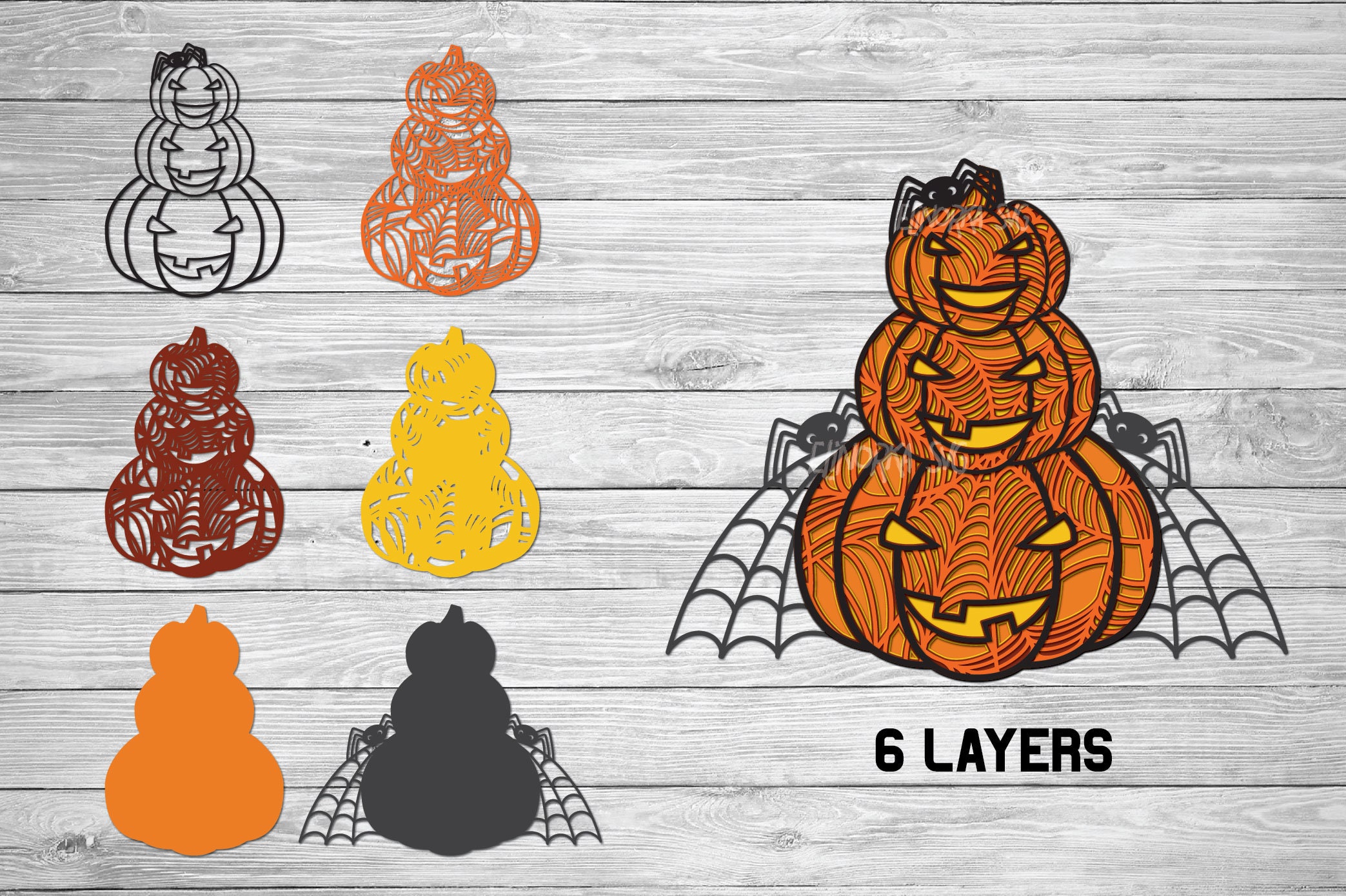 Download Halloween SVG Spooky Bundle Multi Layer SVG 3D Layered Cut ...