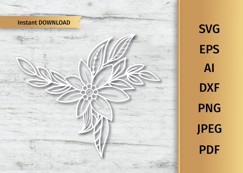 Download Art Collectibles Clip Art Floral Bouquet Svg Floral Swag Svg Personal And Commercial Use