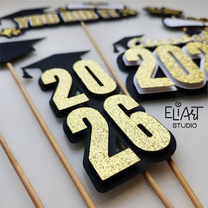 2026 Graduation SVG, Class of 2026 SVG, Graduation Cake Topper SVG, Graduation Decor, Graduation Sign.