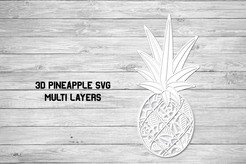 Download Multi Layer SVG 3d Layered Pineapple SVG Pineapple Cut ...