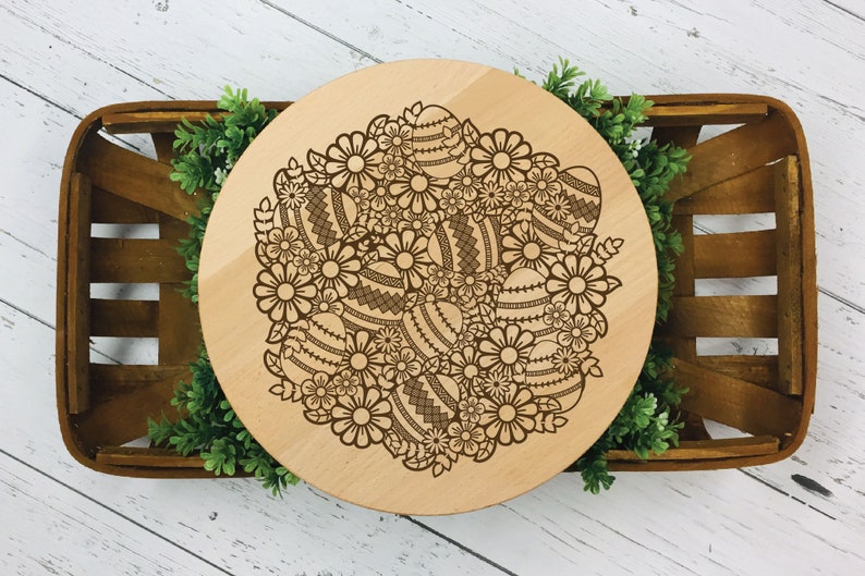 Download Easter Wreath svg Easter Mandala svg Easter Eggs svg Floral | Etsy