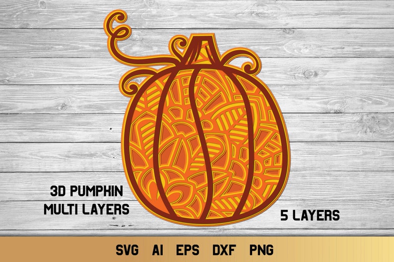 Download Multi Layer Pumpkin SVG Halloween SVG 3d Layered | Etsy