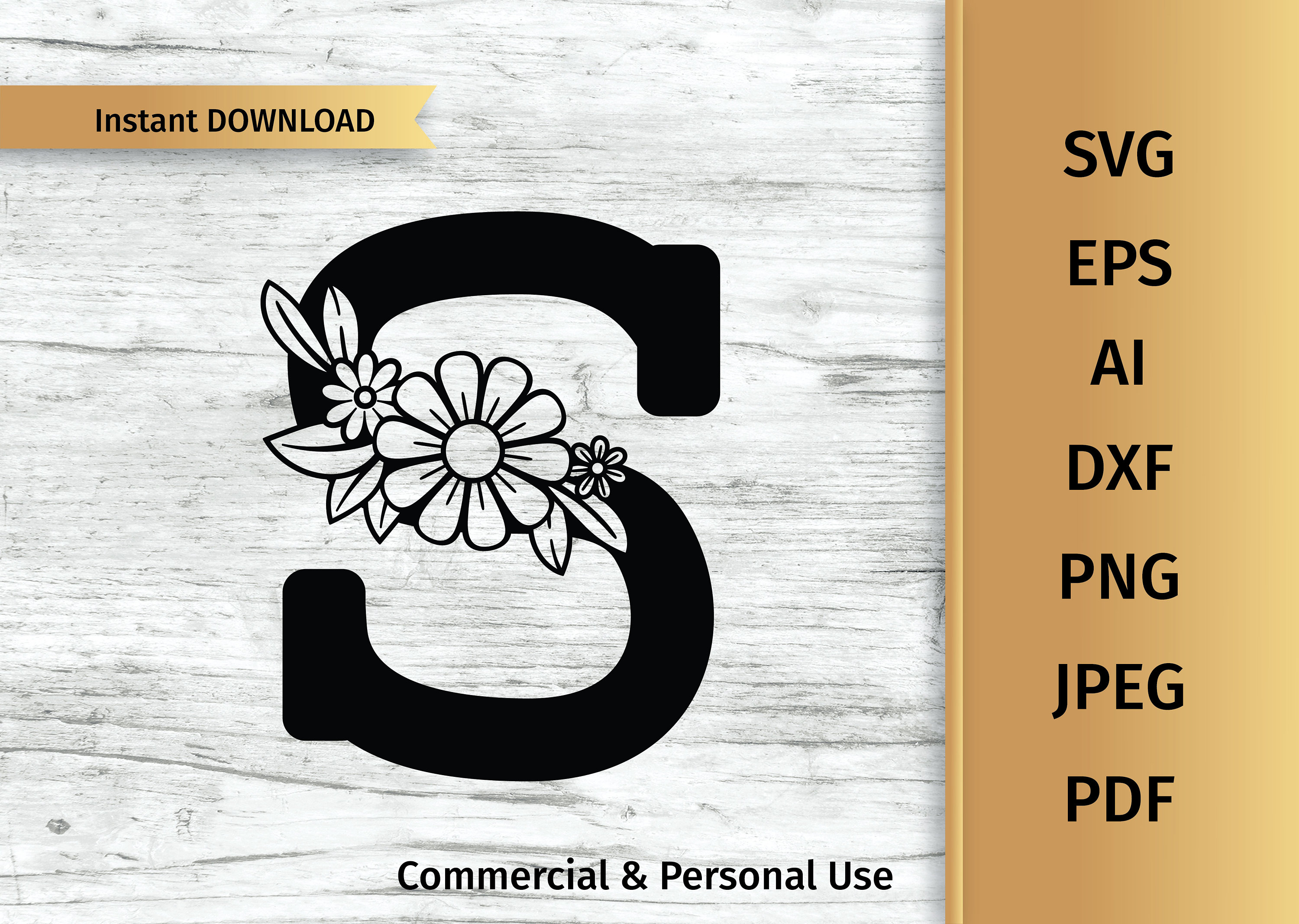 Download Personal And Commercial Use Flower Alphabet Svg Floral Letter U Svg Initial Svg Art Collectibles Prints Jewellerymilad Com