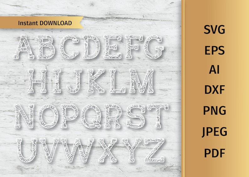 Personal and Commercial Use. Floral Mandala Alphabet svg Alphabet Initials Flower Letters svg