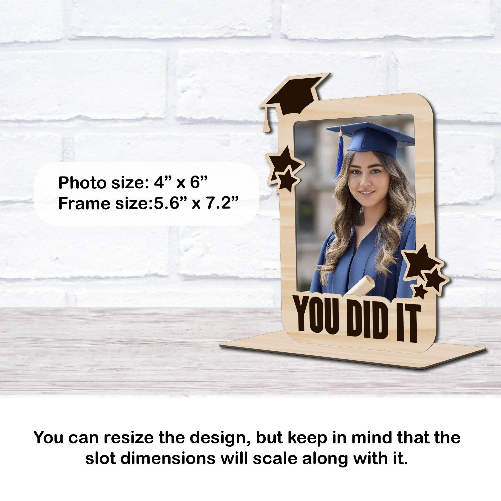 2026 Graduation SVG, Graduation Frame Laser Cut File, Graduation Photo ...