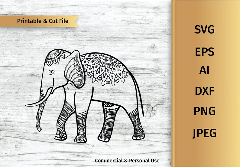 Download Ethnic Elephant Mandala Svg Baby Elephant Svg Elephant Svg Art Collectibles Drawing Illustration Delage Com Br