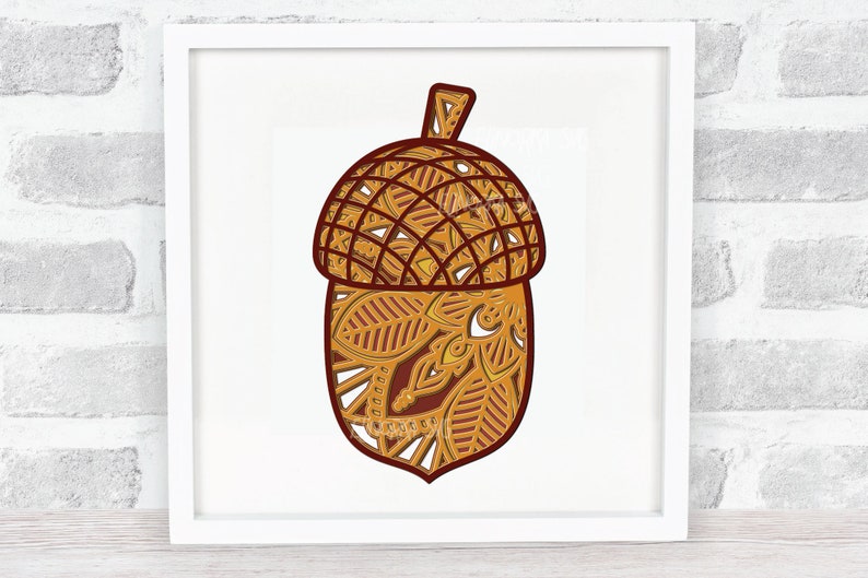 Download Multi Layer Acorn SVG 3d Layered Fall Craft svg Cut File ...
