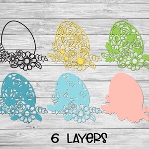 Easter SVG, 3D Layered Mandala SVG, Digital Cutting File Commercial Use ...