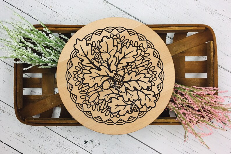 Download Fall Mandala SVG Zentangle Leaves SVG Acorn SVG Autumn svg ...