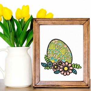 Easter SVG, 3D Layered Mandala SVG, Digital Cutting File Commercial Use ...