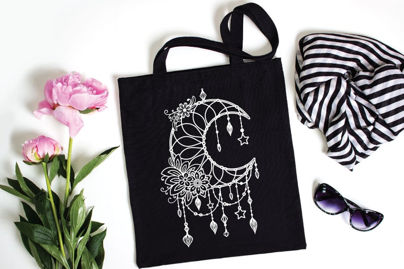 Download Dream Catcher svg Floral Moon Dreamcatcher svg Boho svg | Etsy