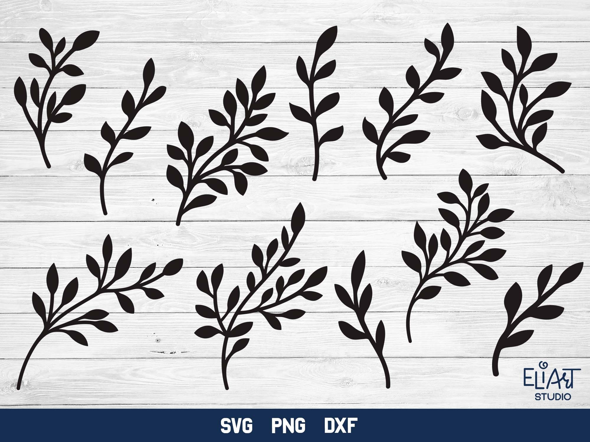 Paper Leaves SVG/ Leaf Templates/ Cut Files for Cricut/ Silhouette/  Clipart/ Vector