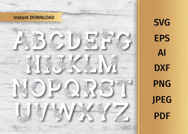 Free Free Flower Initial Svg 687 SVG PNG EPS DXF File