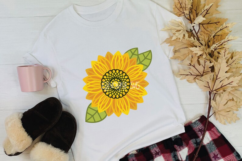 Download 3D Layered Sunflower SVG Sunflower Mandala SVG Floral svg ...