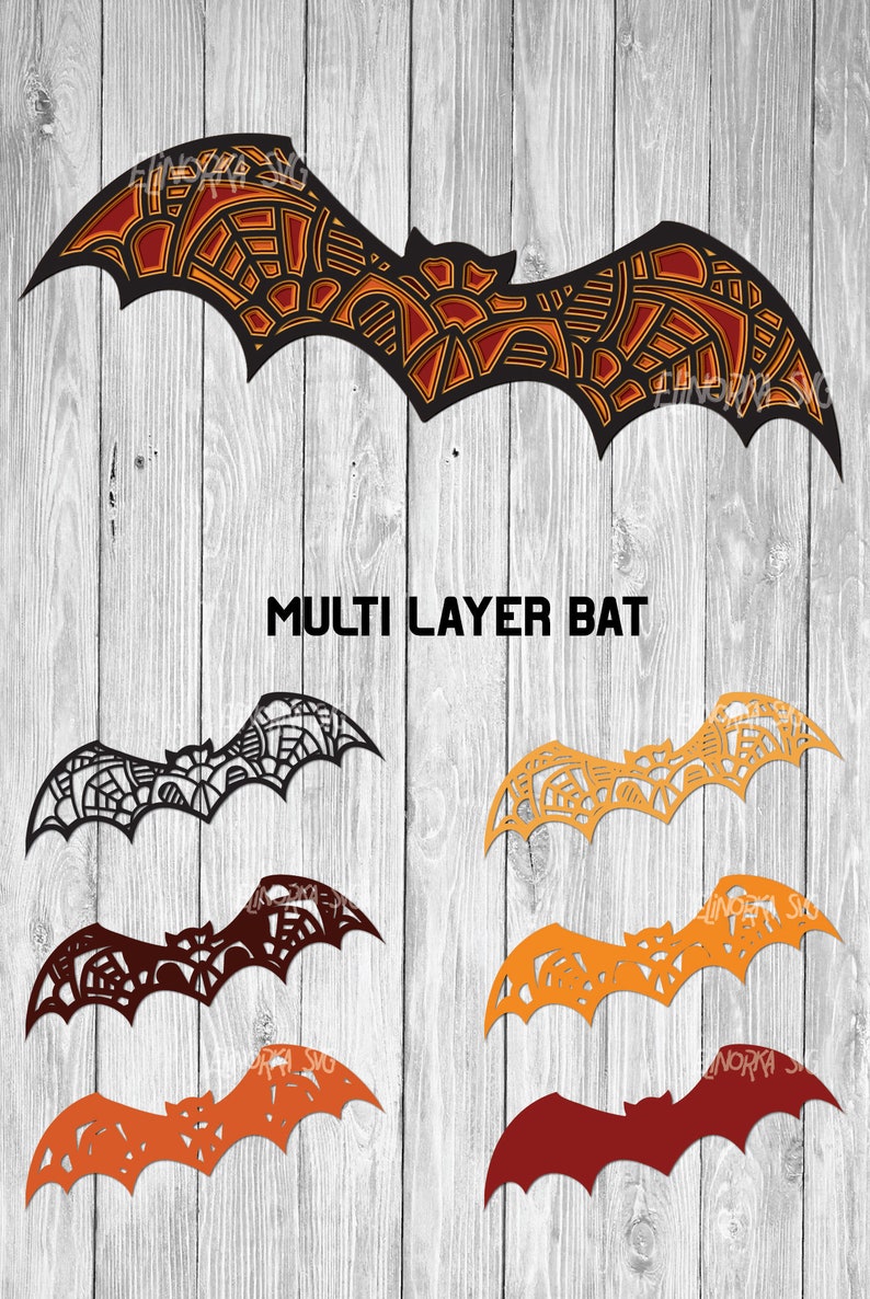 Download 3D Layered Halloween Bat svg Multi Layer SVG Halloween svg ...