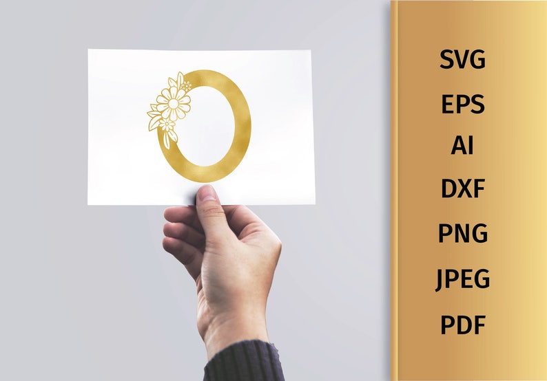 Free Free 154 Flower Initial Svg SVG PNG EPS DXF File