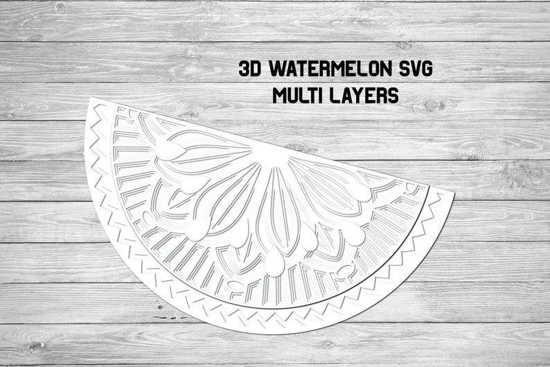 Download Multi Layer SVG Watermelon Half Mandala SVG 3d Layered | Etsy