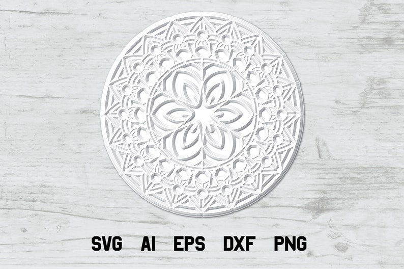 Download Multi Layer SVG 3d Layered Mandala svg Cut File Personal ...