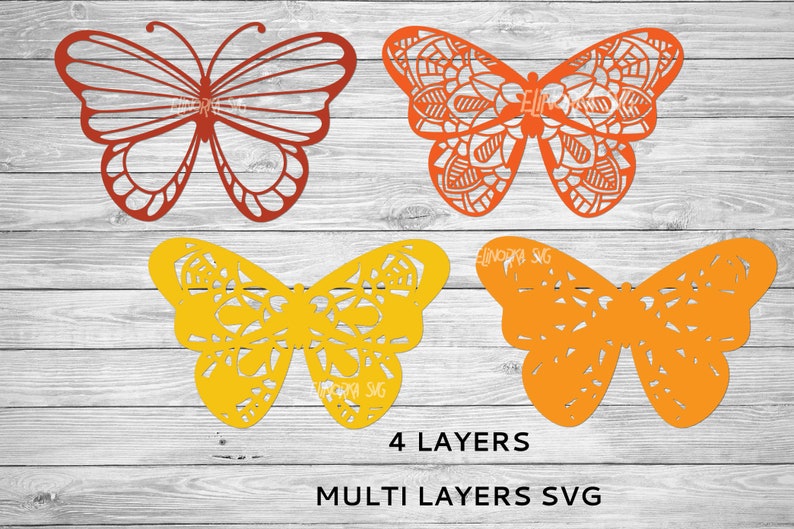 Download Multi Layer Butterfly SVG 3d Layered Butterfly Craft svg ...