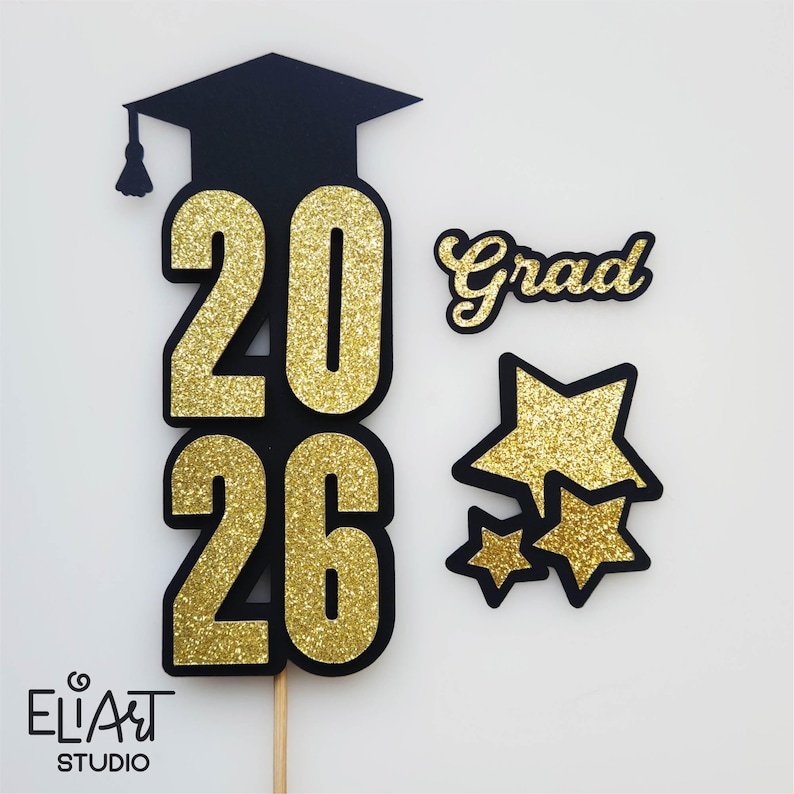 2026 Graduation SVG, Class of 2026 SVG, Graduation Cake Topper SVG, Graduation Decor, Graduation Sign.