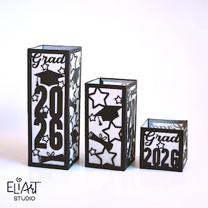 2026 Graduation Lantern SVG, 2026 Graduation SVG, Paper Lantern SVG, Graduation Decor, Led Candle Holder.