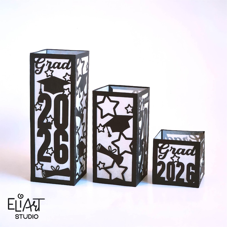 2026 Graduation Lantern SVG, 2026 Graduation SVG, Paper Lantern SVG, Graduation Decor, Led Candle Holder.