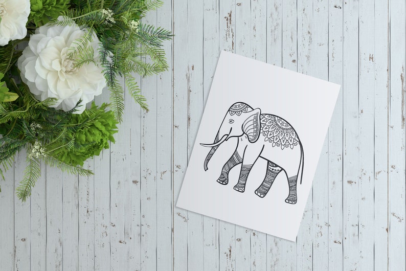 Download Ethnic Elephant Mandala Svg Baby Elephant Svg Elephant Svg Art Collectibles Drawing Illustration Delage Com Br