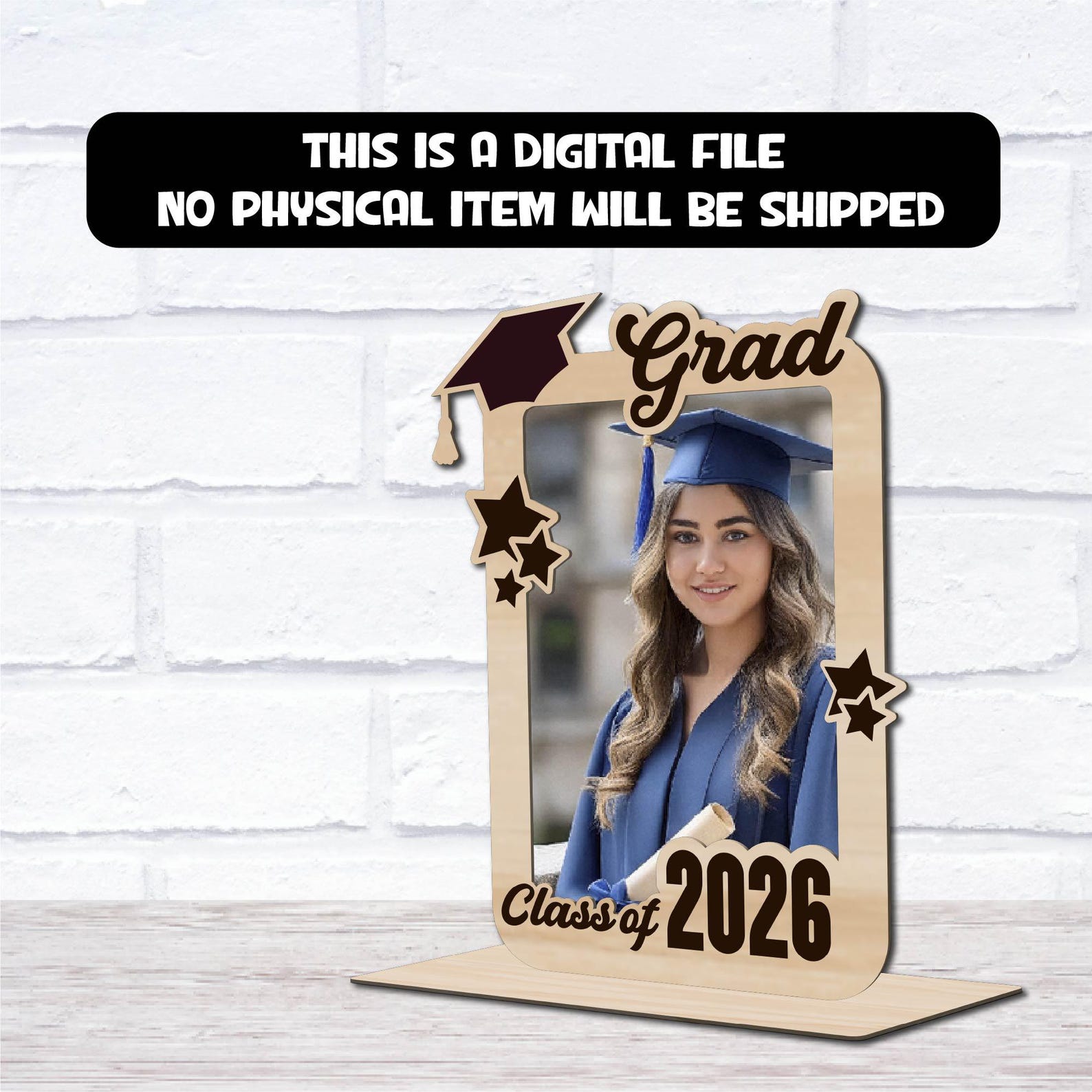 2026 Graduation SVG, Class of 2026 SVG, Graduation Frame Laser Cut File ...