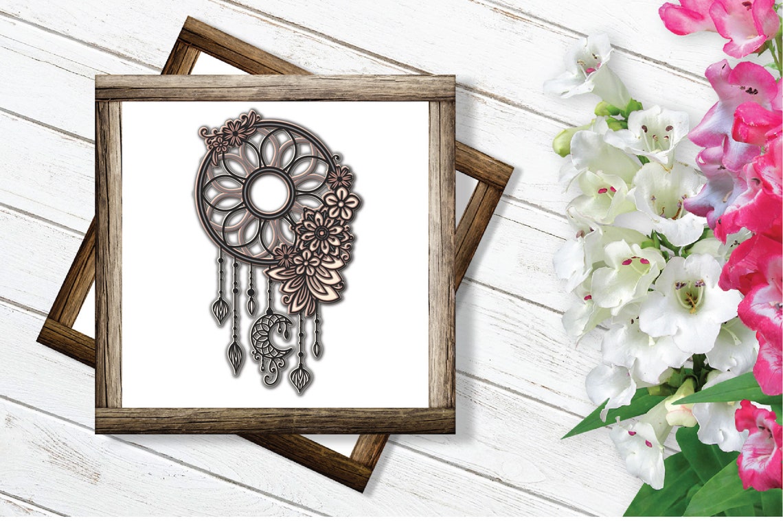 Download Dream Catcher SVG 3d Layered Boho Dreamer SVG Cut File ...