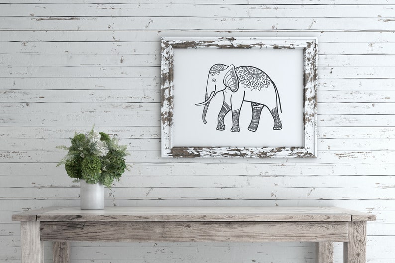 Download Ethnic Elephant Mandala Svg Baby Elephant Svg Elephant Svg Art Collectibles Drawing Illustration Delage Com Br