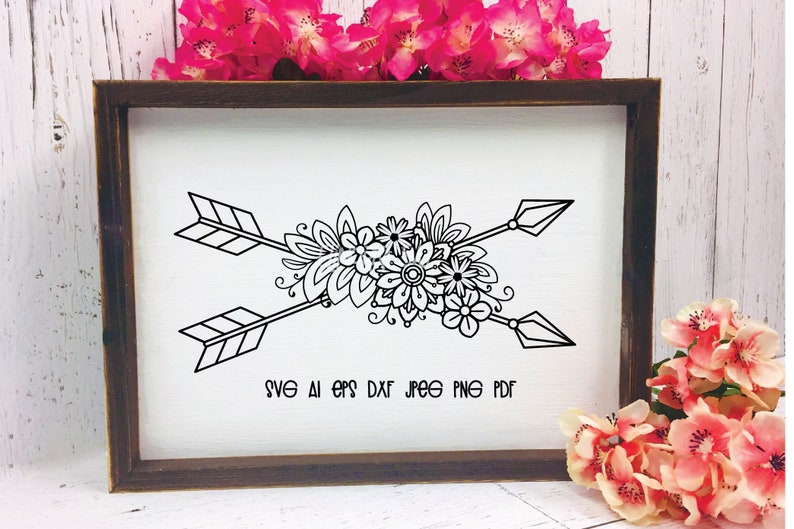 Download Floral Arrow Svg Crossed Arrows Svg Cut File Commercial And Personal Use Boho Arrow Svg Clip Art Art Collectibles Keyforrest Lt