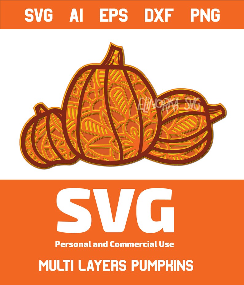 Download Thanksgiving SVG Multi Layer Pumpkin SVG 3d Layered svg ...