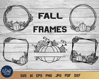 Fall Frame Svg | Etsy