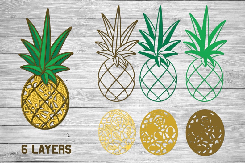 Free Free Layered Pineapple Svg 1 SVG PNG EPS DXF File
