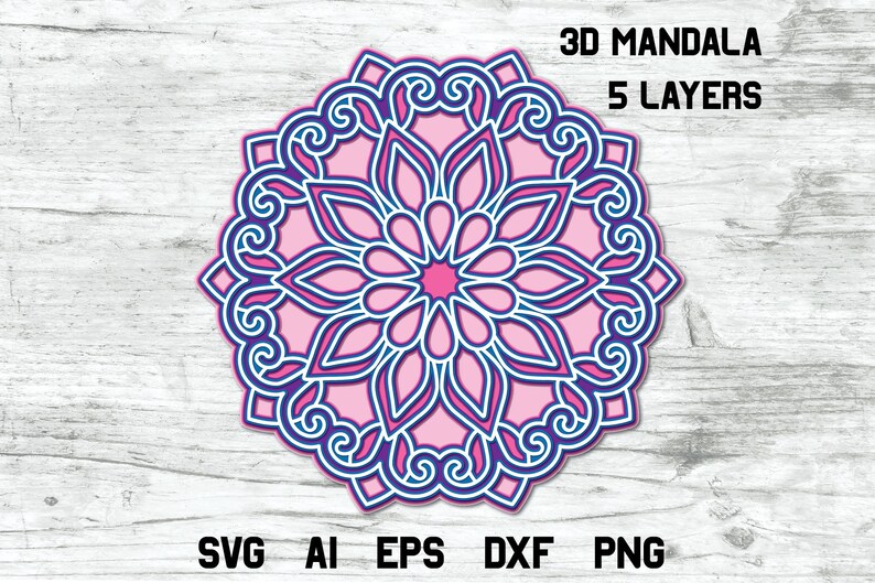 Download How To Make A Multi Layered Mandala Layered Svg Layered Svg Cut File